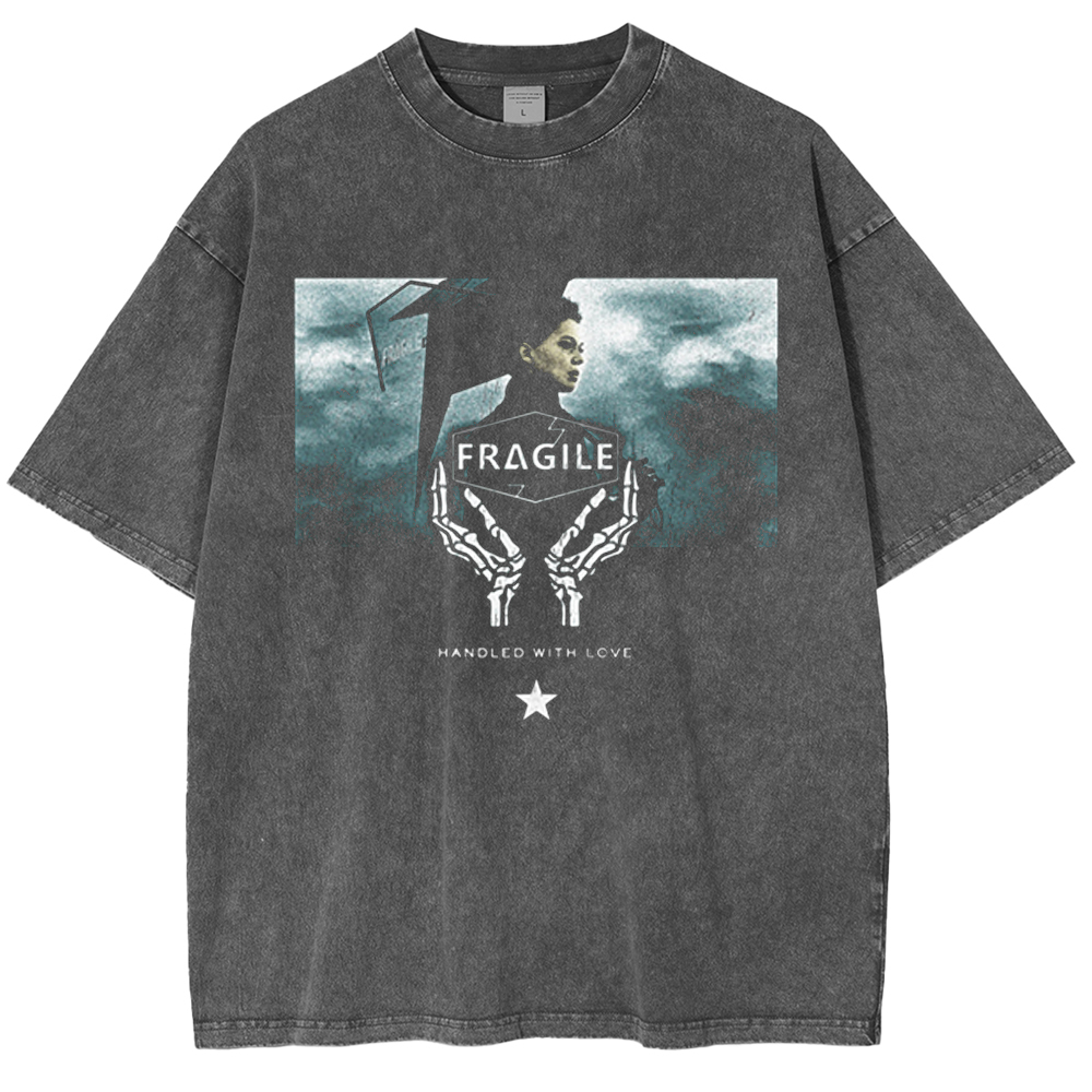 Death Stranding Fragile Express Washed Unisex T-Shirt