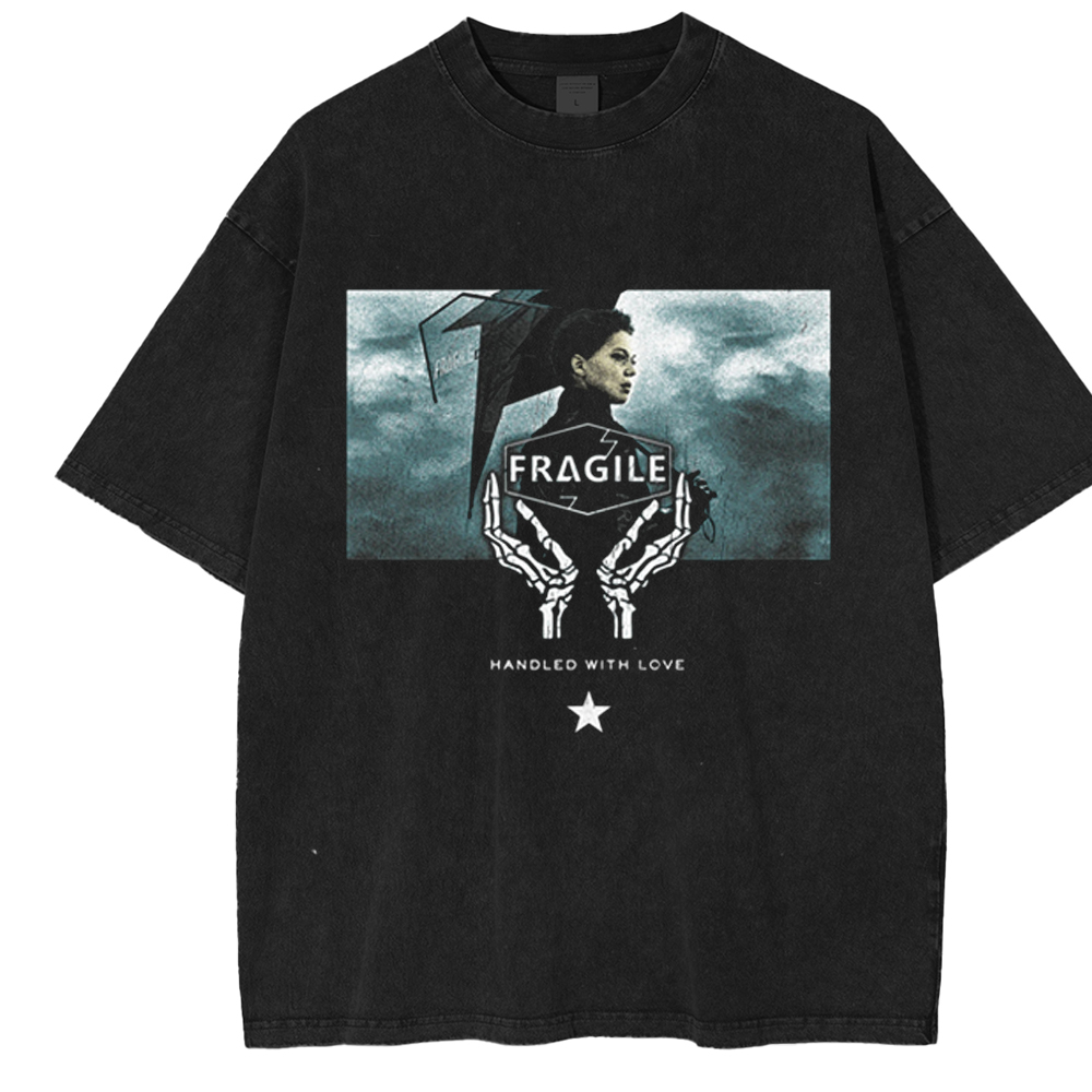 Death Stranding Fragile Express Washed Unisex T-Shirt