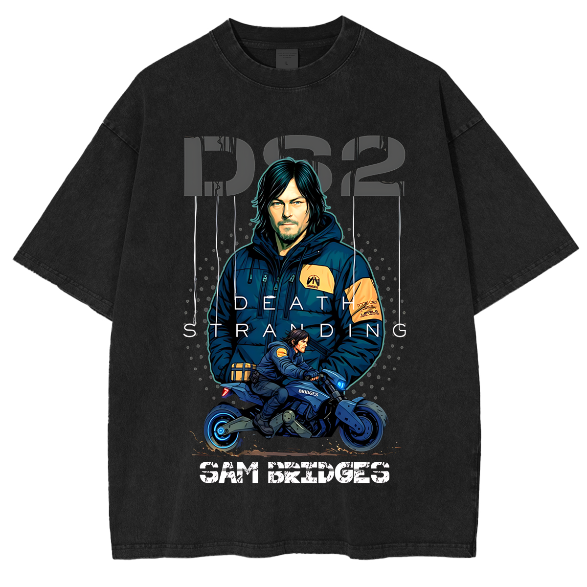 Death Stranding 2,Sam Bridges  Unisex Washed T-Shirt