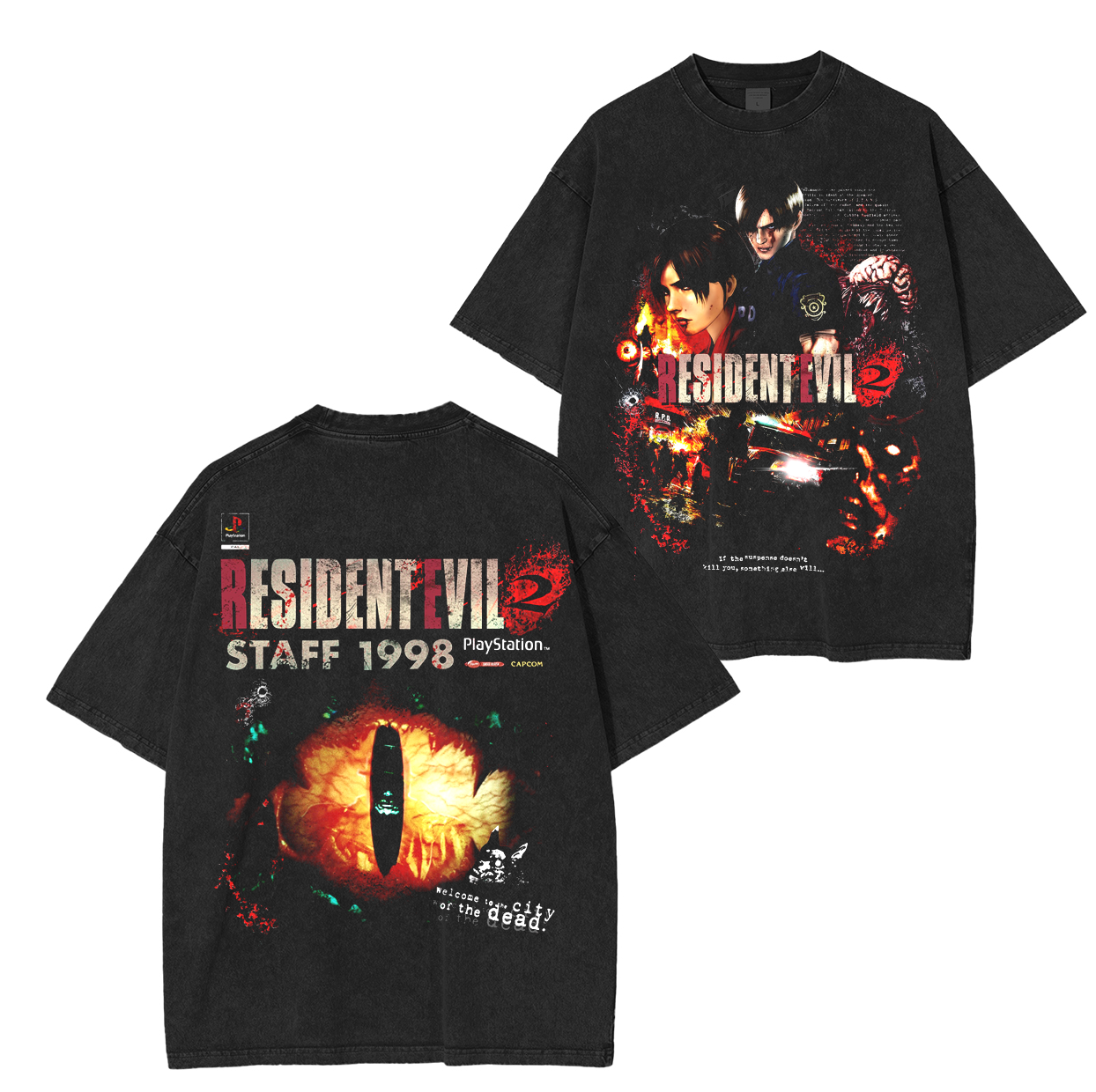 Resident Evil 2 Unisex Washed T-Shirt