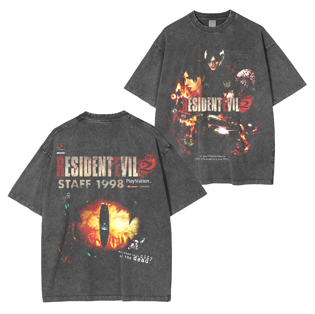 Resident Evil 2 Unisex Washed T-Shirt