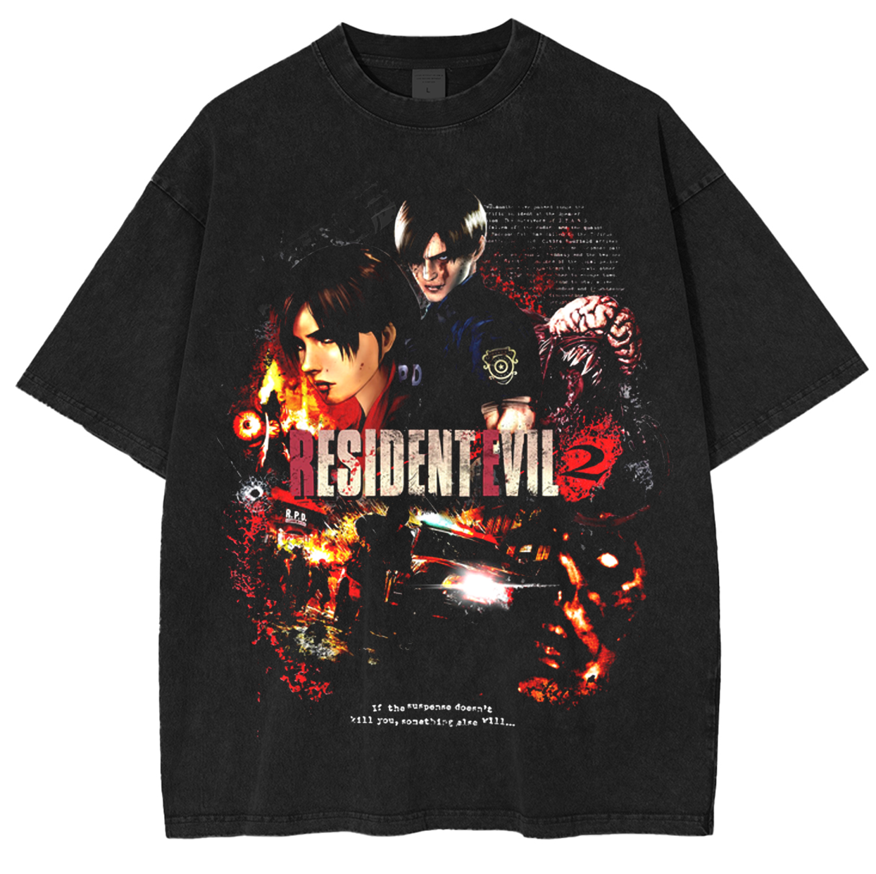 Resident Evil 2 Unisex Washed T-Shirt