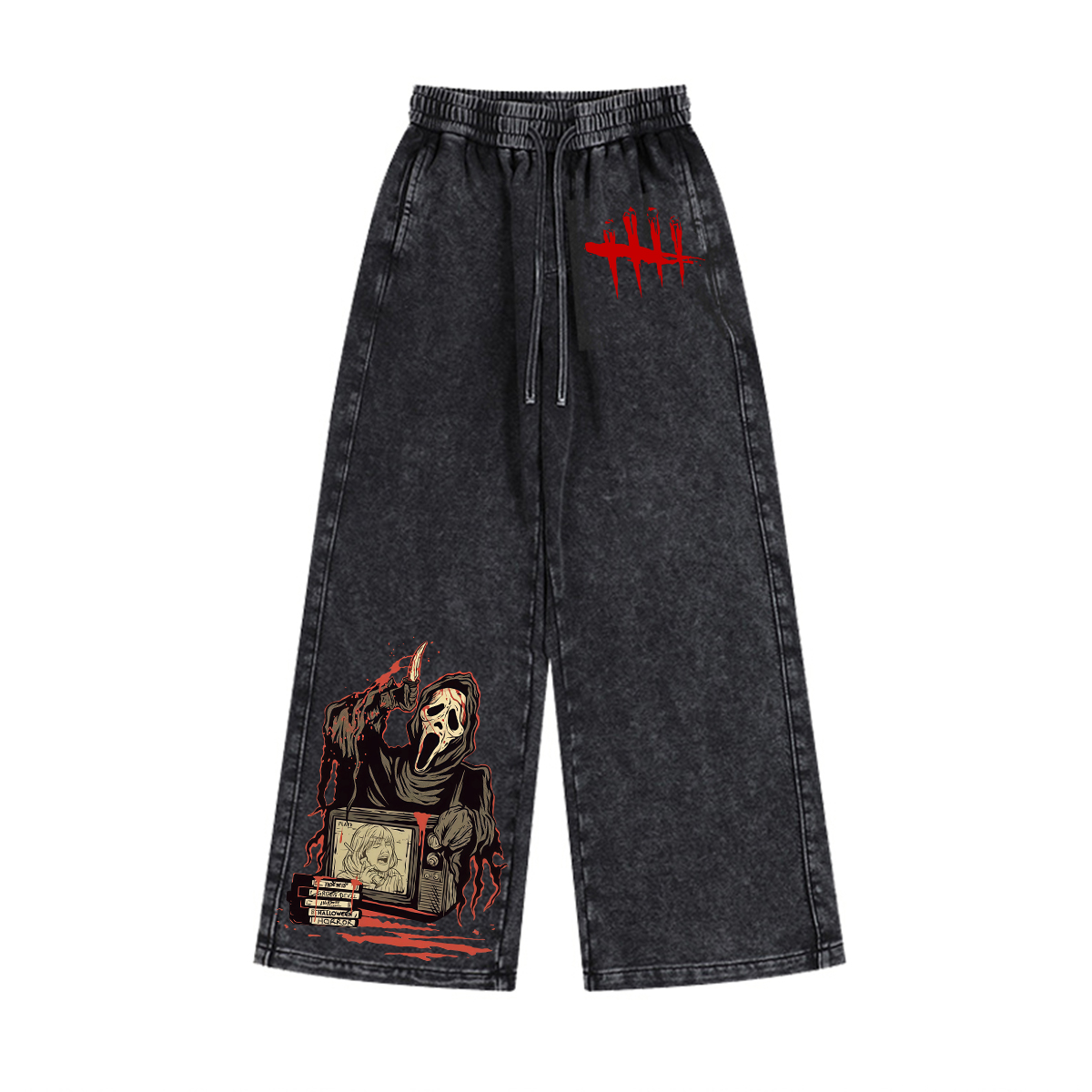 Ghost Face Dead by Daylight Horror Unisex Washed Pants