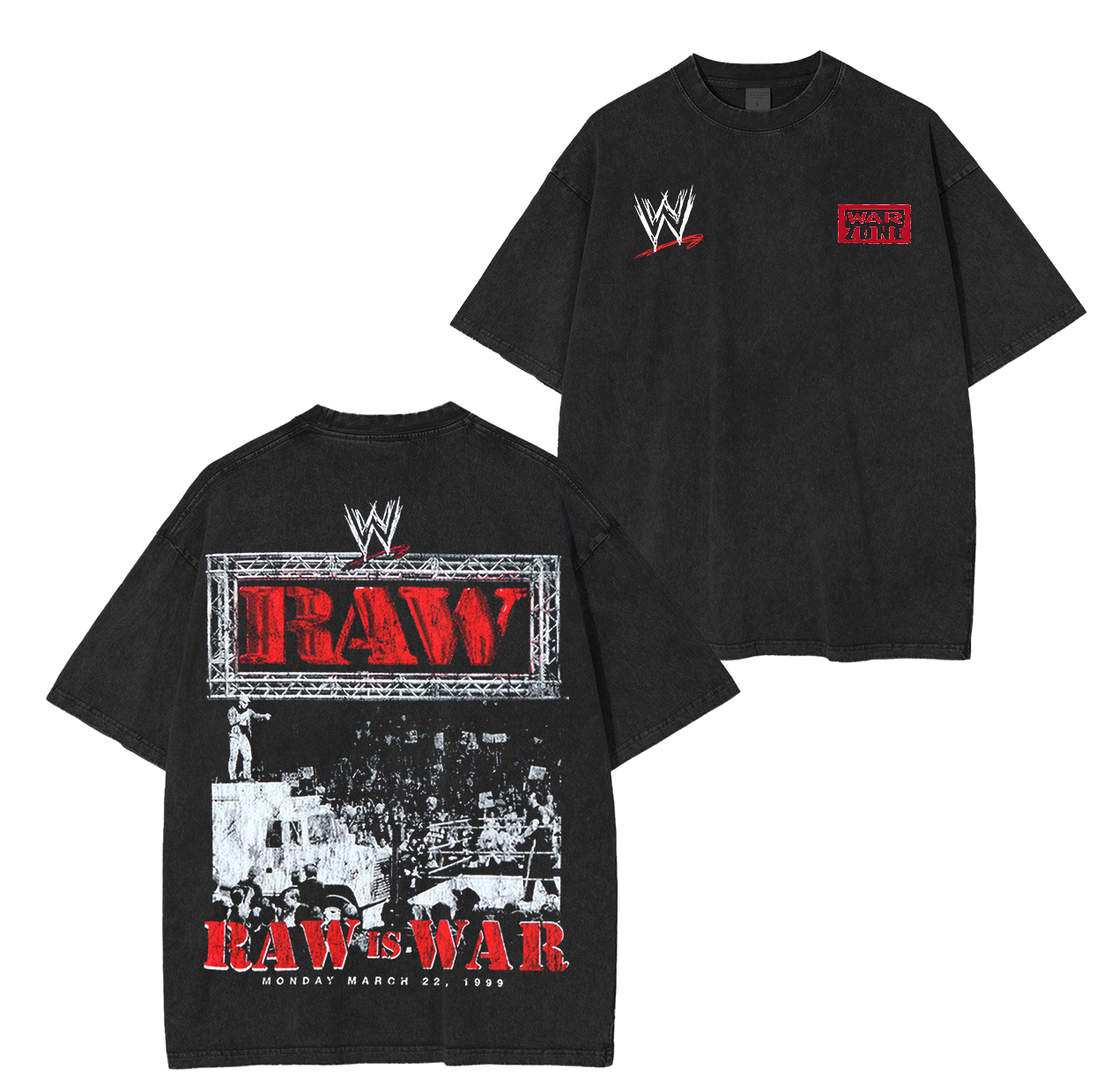 WWE RAW Legends Wrestling Graphi Washed Unisex T-Shirt