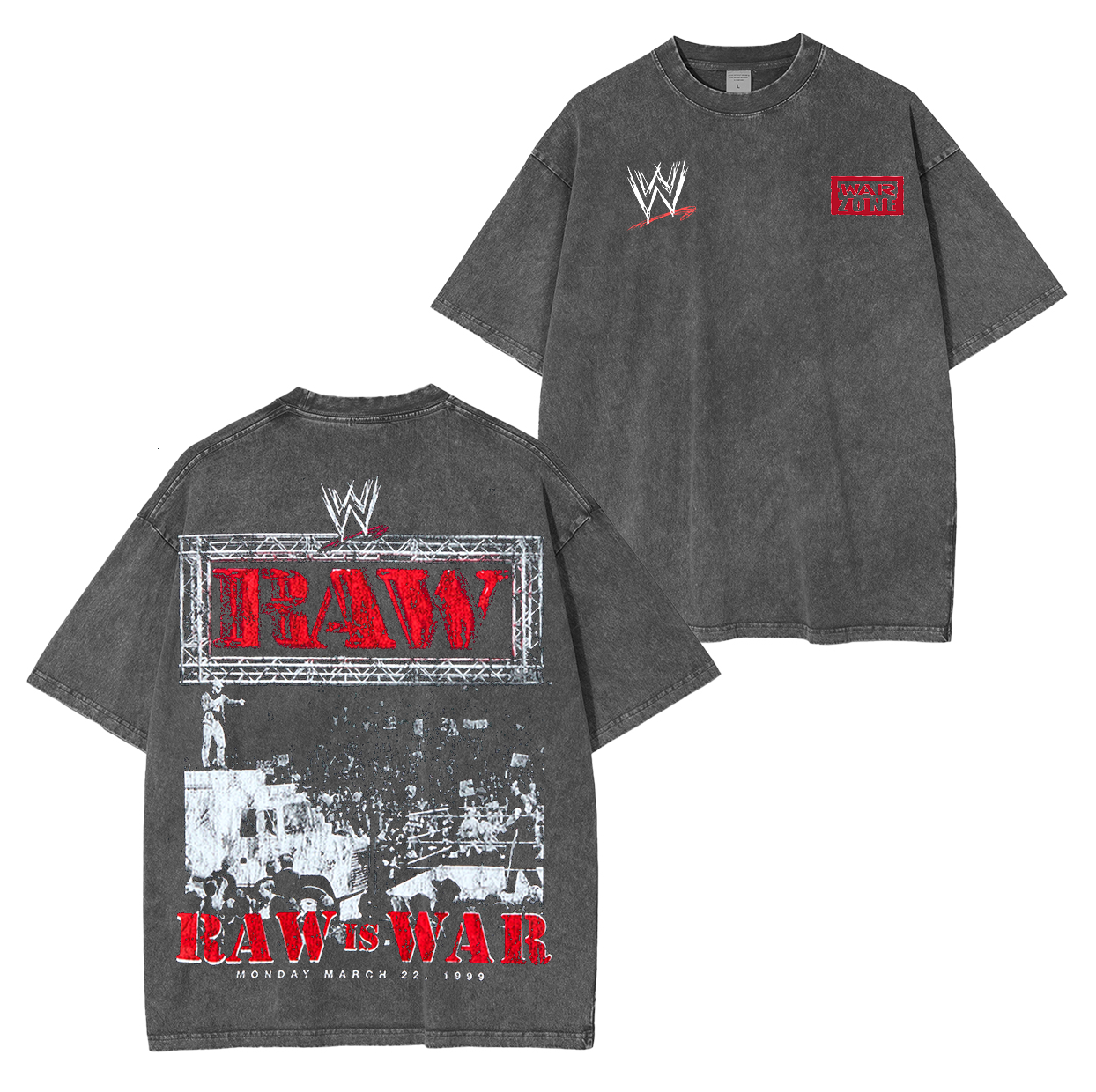 WWE RAW Legends Wrestling Graphi Washed Unisex T-Shirt