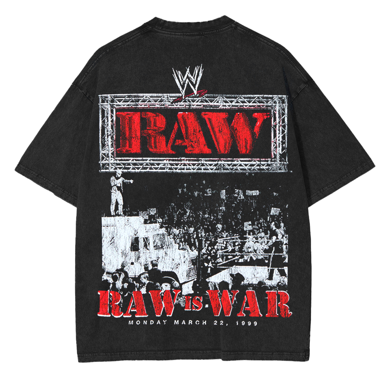 WWE RAW Legends Wrestling Graphi Washed Unisex T-Shirt