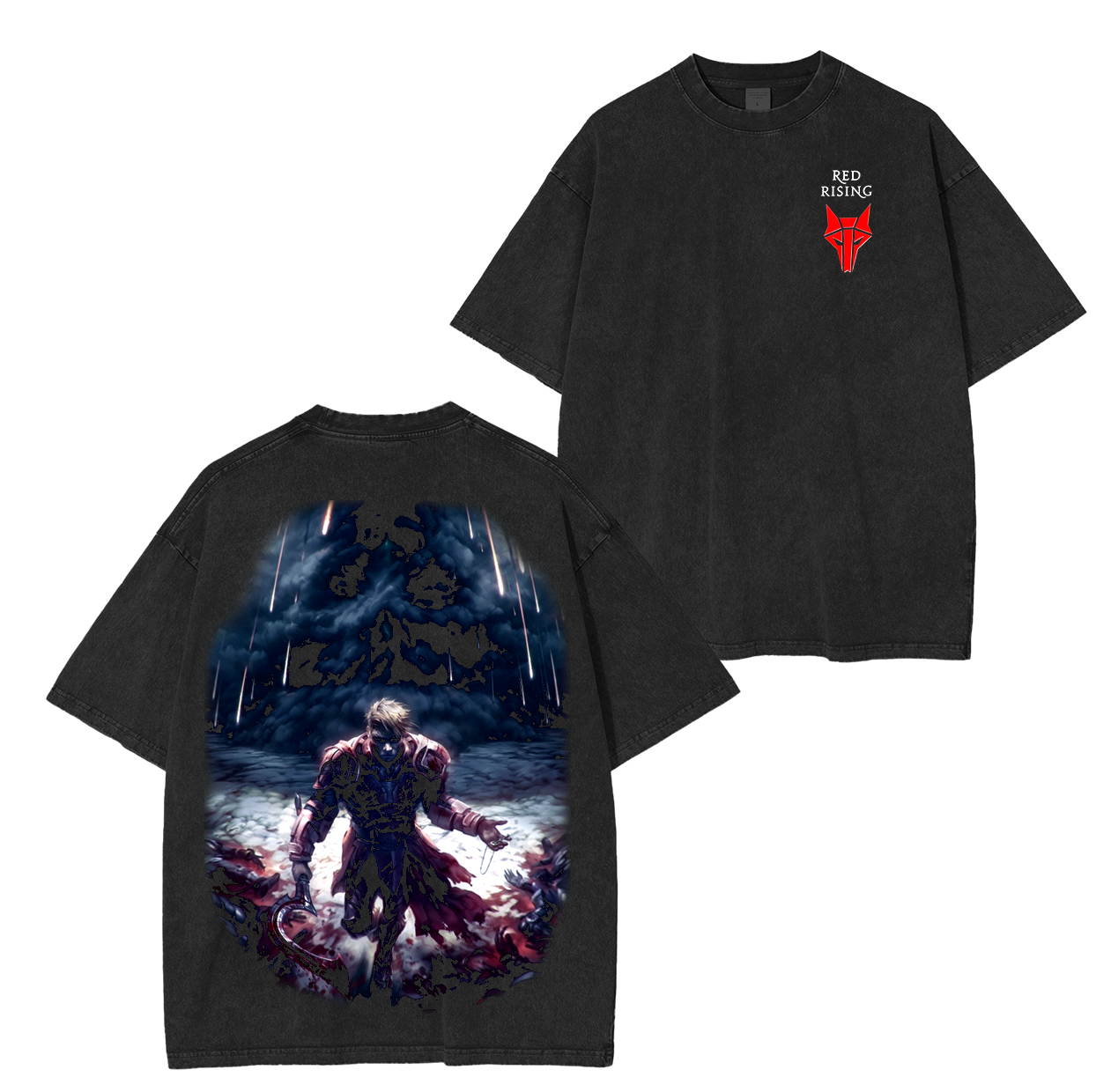 Red Rising Washed Unisex T-Shirt