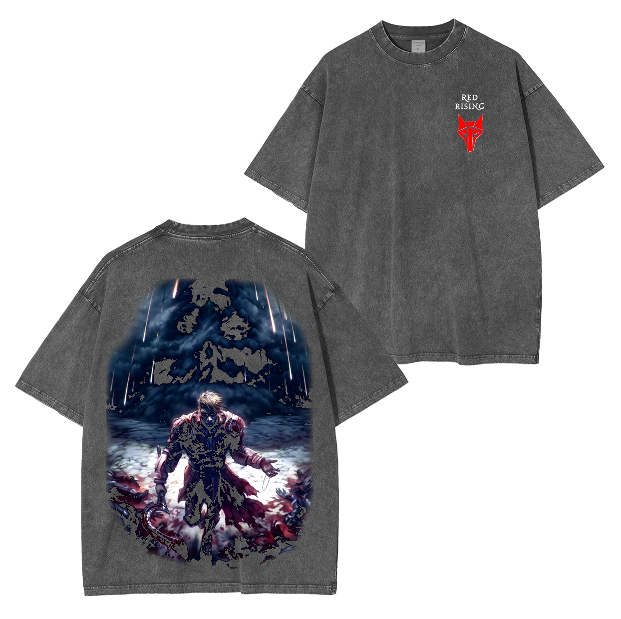 Red Rising Washed Unisex T-Shirt