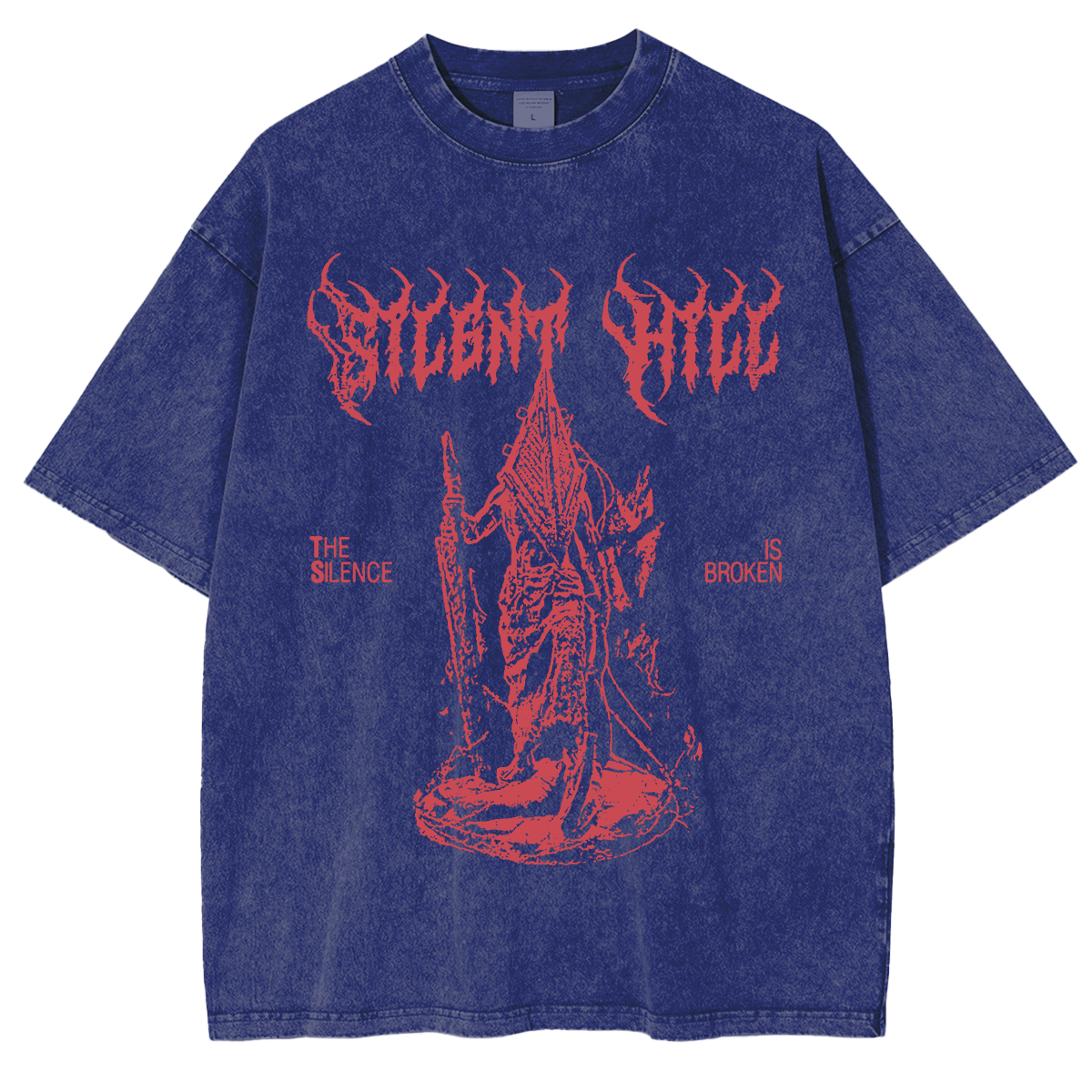 Vintage Silent Hill 2 Pyramid Head Unisex Washed T-Shirt