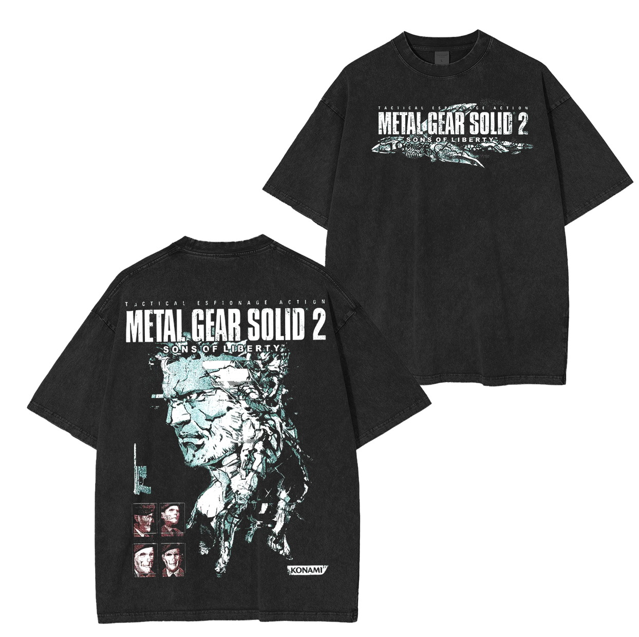 Metal Gear Solid 2 Washed Unisex T-Shirt