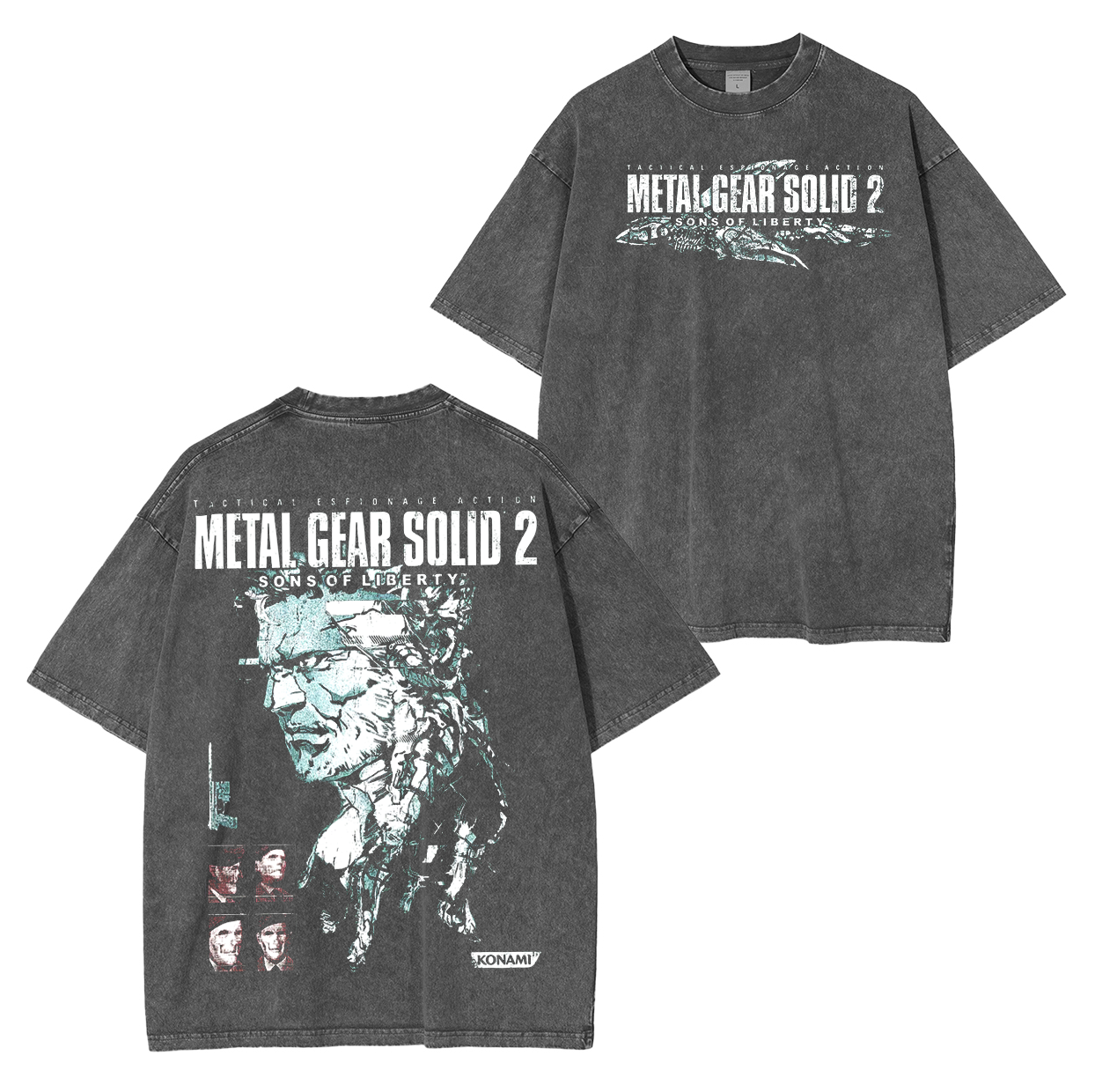 Metal Gear Solid 2 Washed Unisex T-Shirt