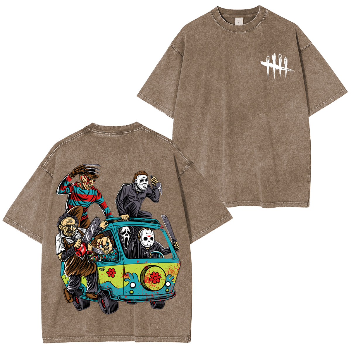 Horror Movie,Halloween Unisex Washed T-Shirt