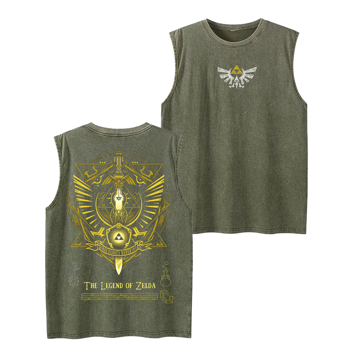 The Legend of Zelda Unisex Washed Tank Top