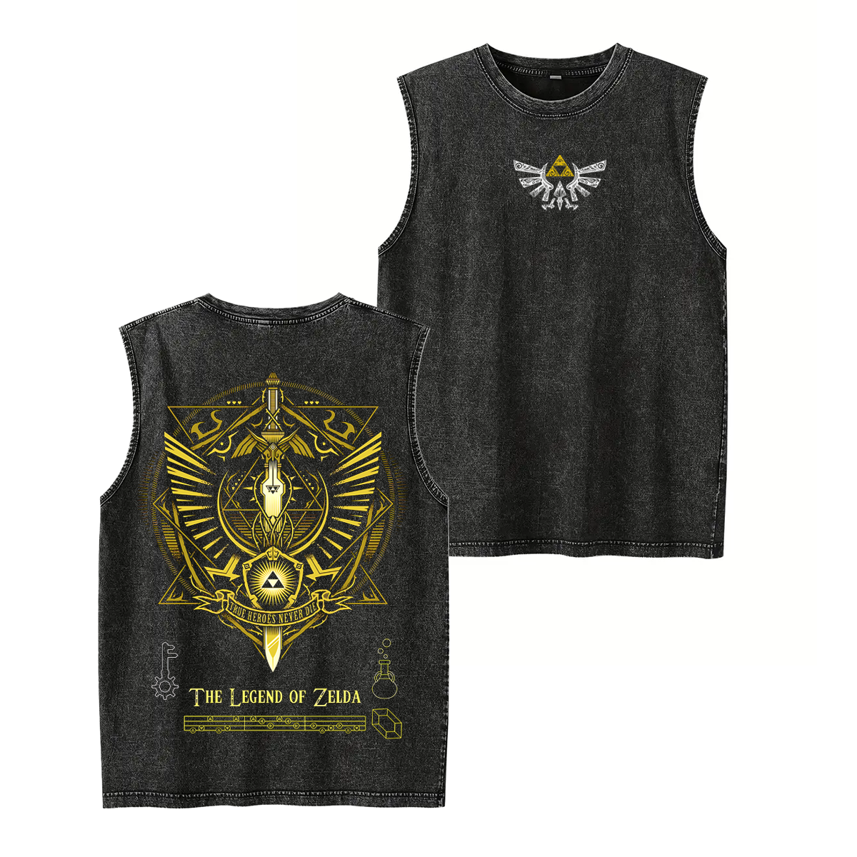 The Legend of Zelda Unisex Washed Tank Top