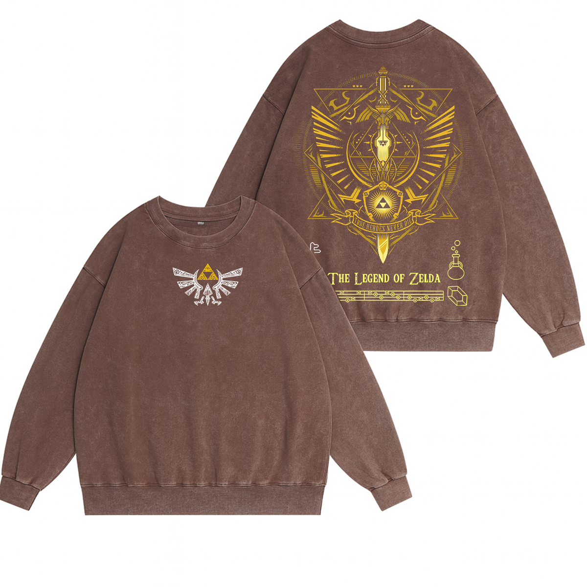 The Legend of Zelda Unisex Washed Crewneck Sweatshirt