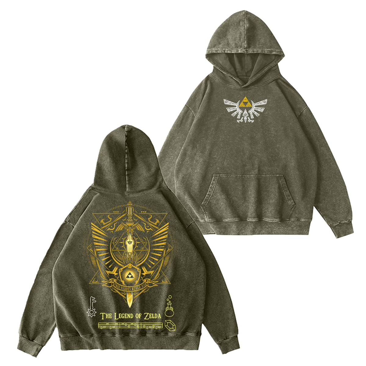 The Legend of Zelda Unisex Washed Hoodie