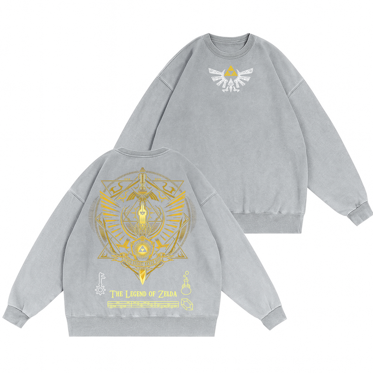 The Legend of Zelda Unisex Washed Crewneck Sweatshirt