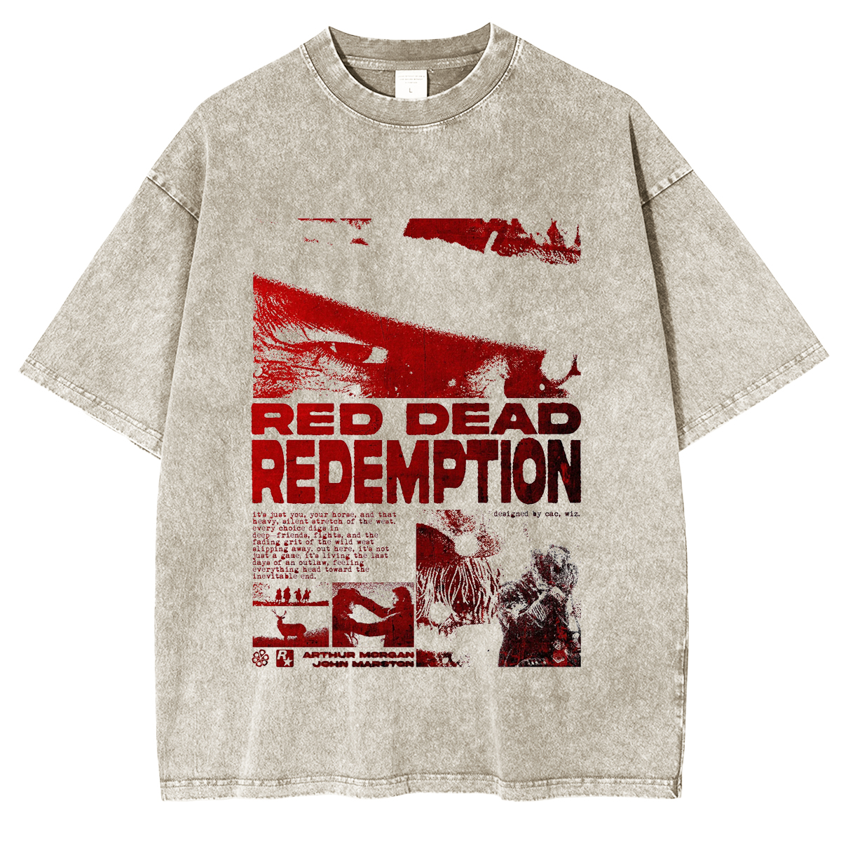 Red Dead Redemption Unisex Washed T-Shirt