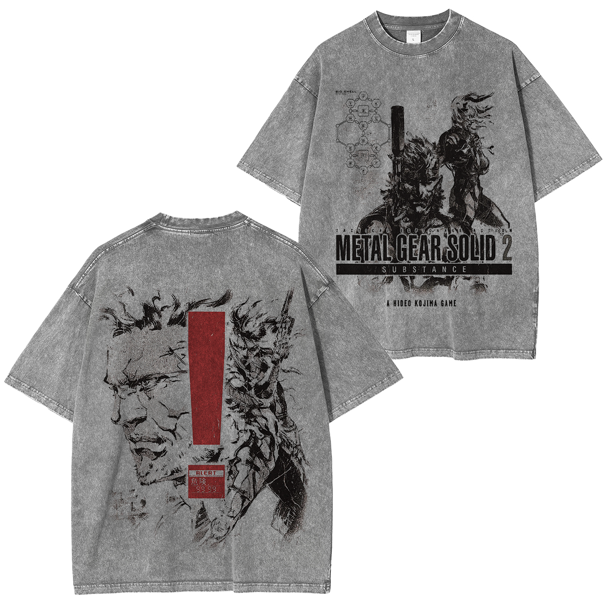 Metal Gear Solid 2 Unisex Washed T-Shirt