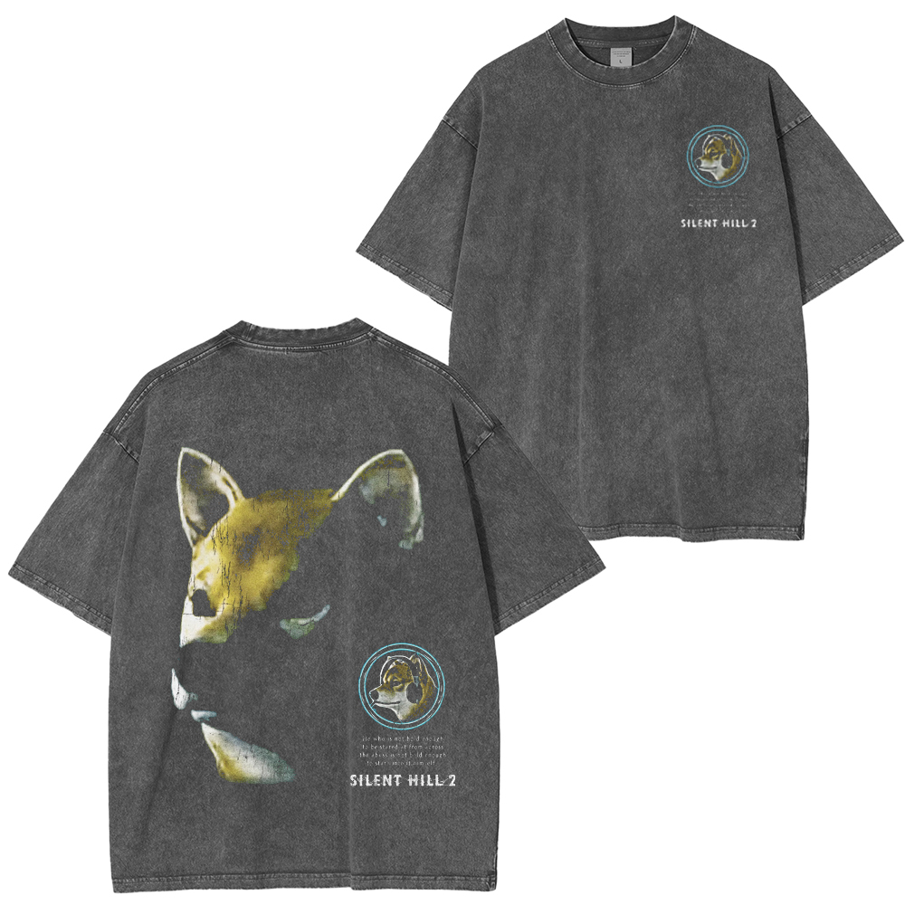 Silent Hill 2 - Dog Unisex Washed T-Shirt