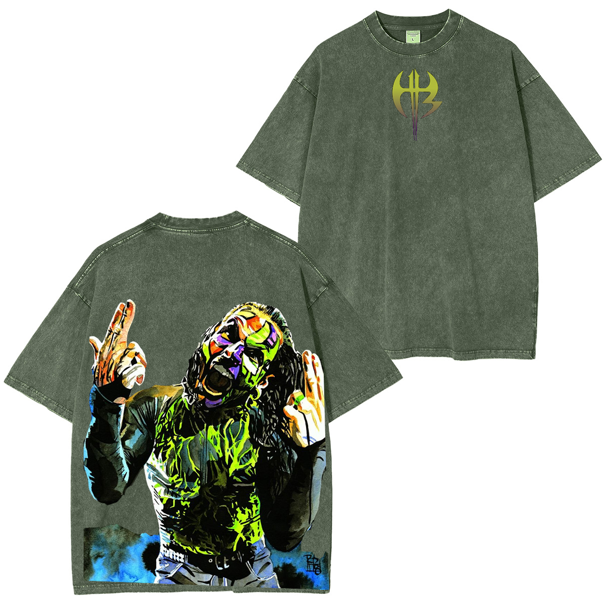 Jeff Hardy WWE Vintage Unisex Washed T-Shirt