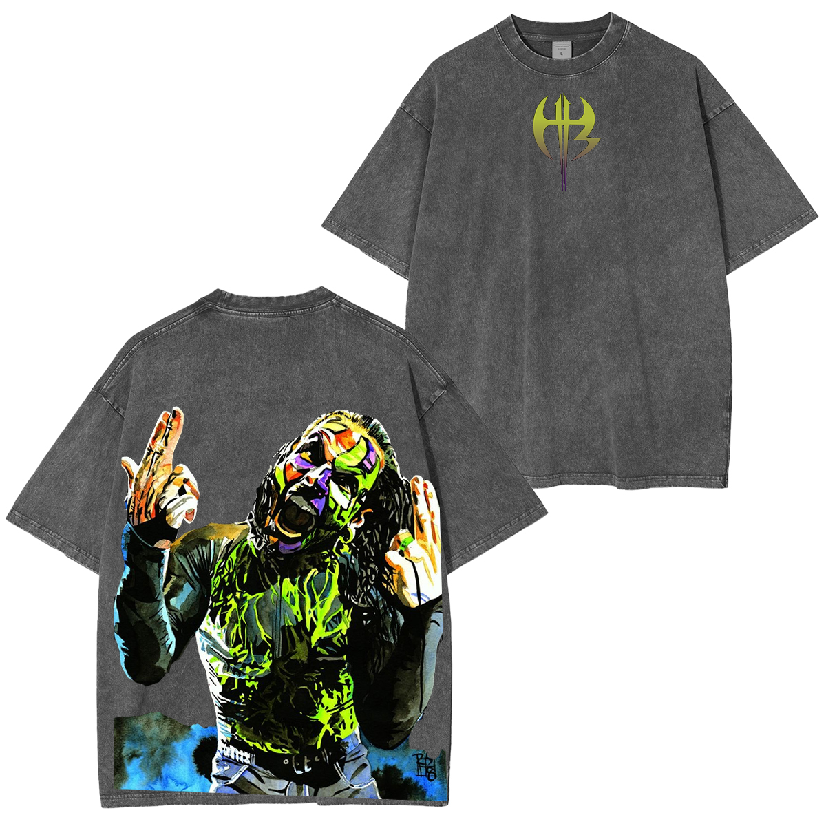 Jeff Hardy WWE Vintage Unisex Washed T-Shirt