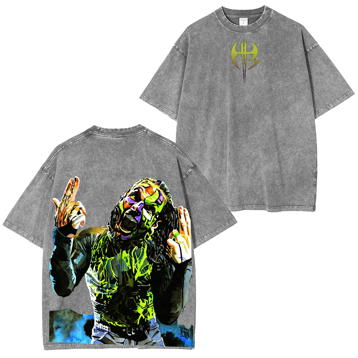 Jeff Hardy WWE Vintage Unisex Washed T-Shirt