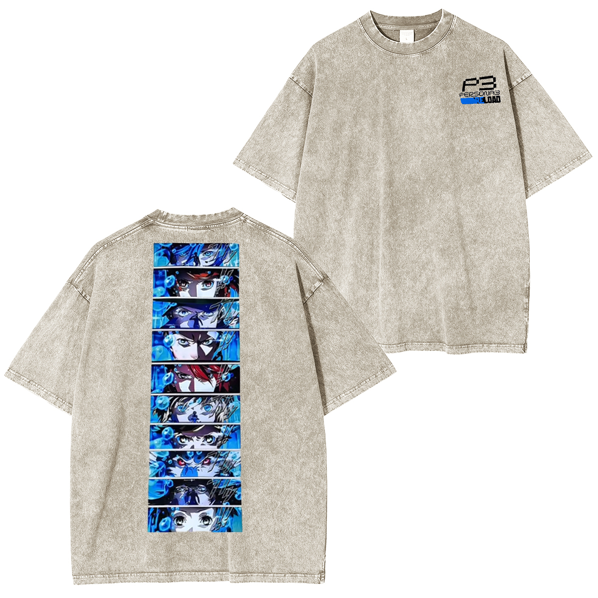 Persona 3 Reload Vintage Unisex Washed T-Shirt