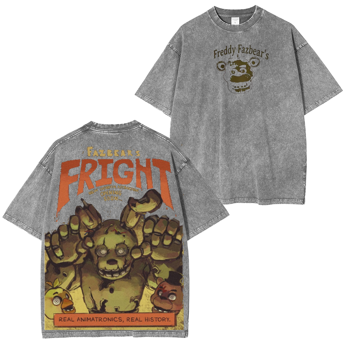 Derpy Tiger Drip Unisex Washed T-Shirt