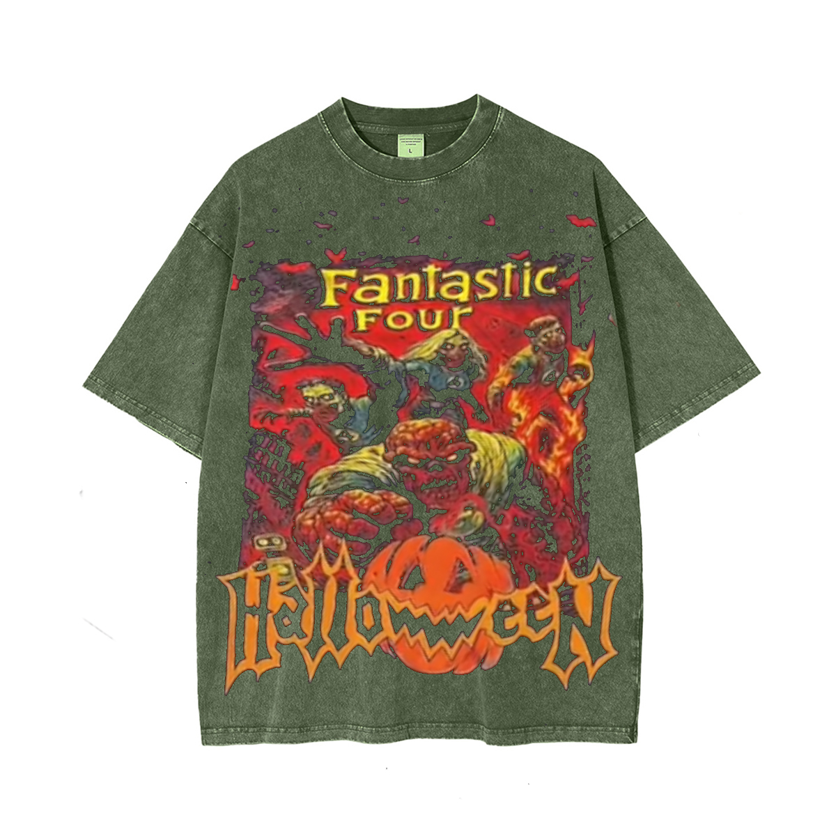 Zombie War Cap Unisex Washed T-Shirt