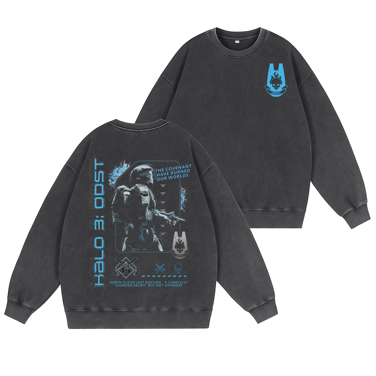 The Rockie Halo 3: ODST game 2 Unisex Washed Crewneck Sweatshirt