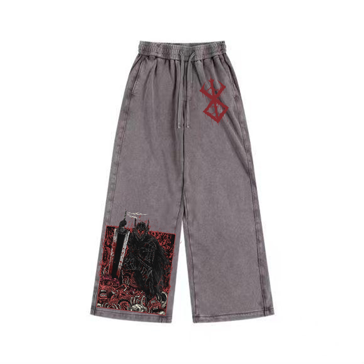 Guts Cursed Armor Grim Unisex Washed Pants