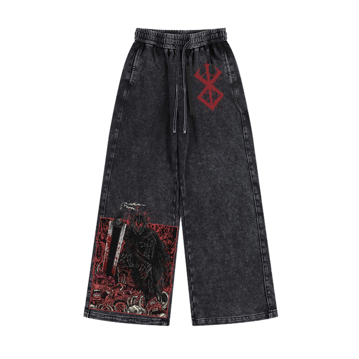 Guts Cursed Armor Grim Unisex Washed Pants
