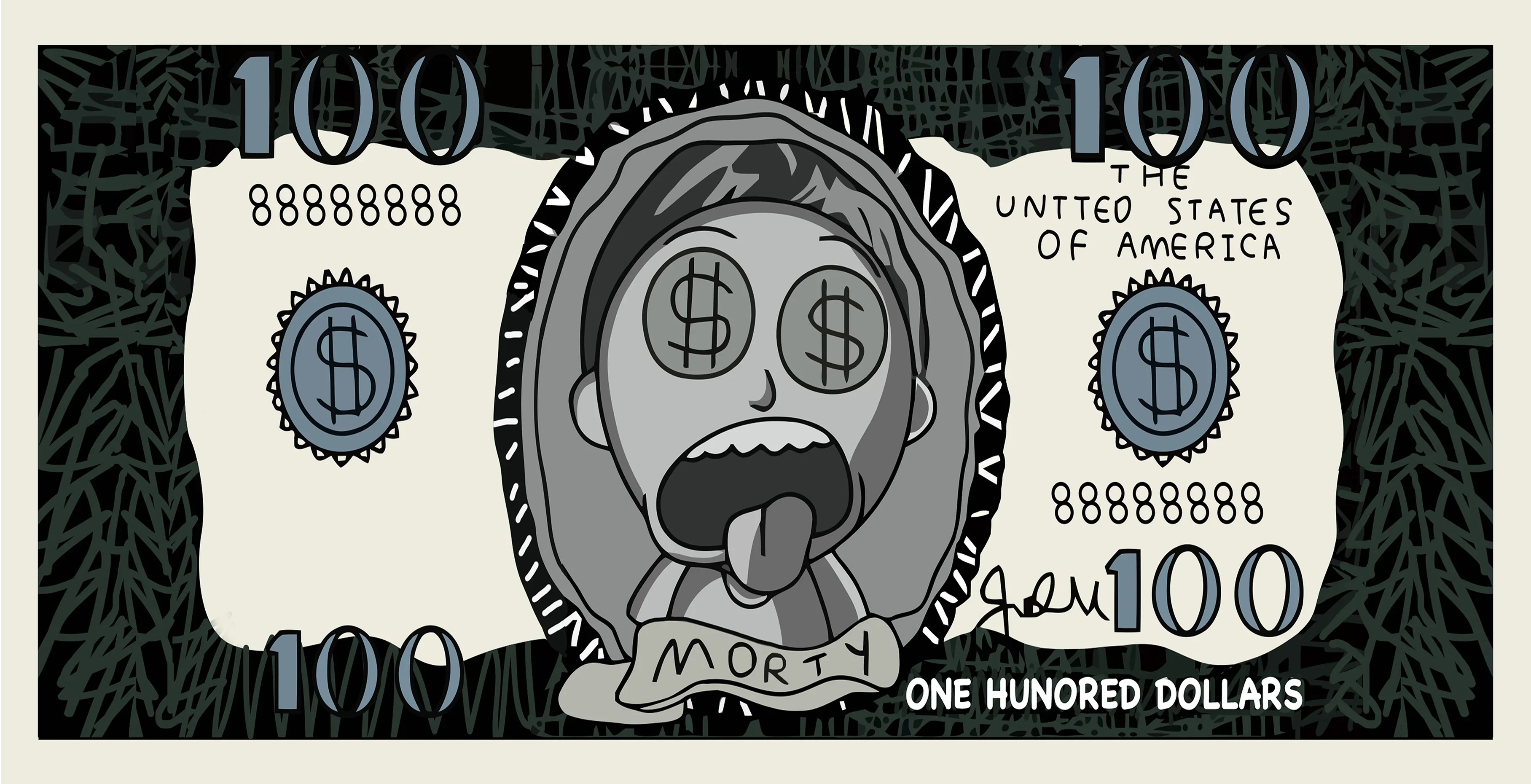 100 Dollar Morty Mouse Pad