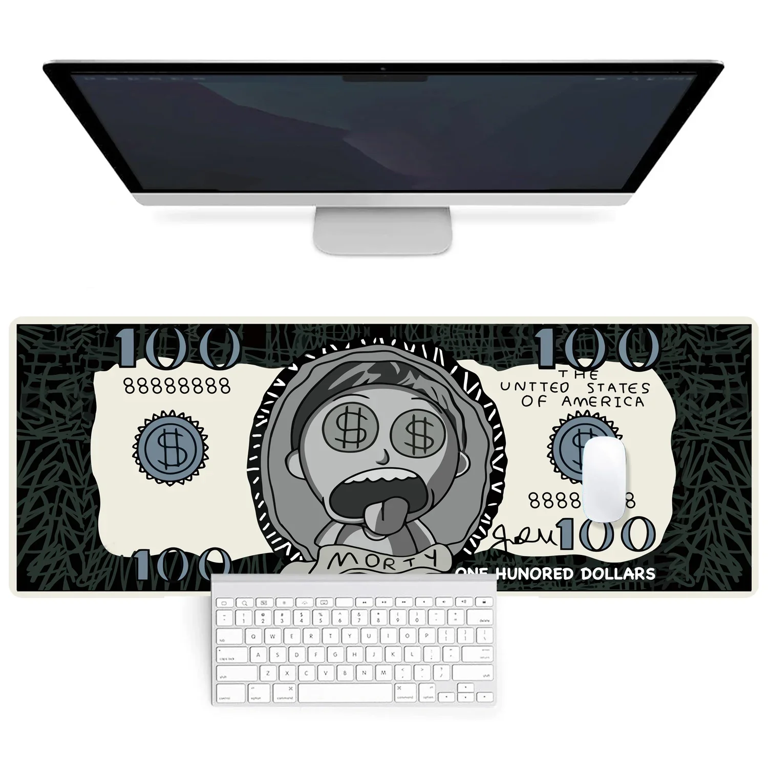 100 Dollar Morty Mouse Pad