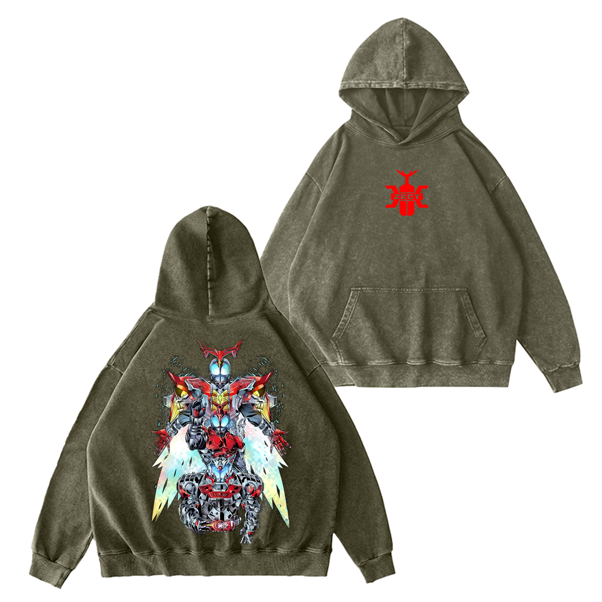 Kamen Rider Kabuto: Kabuto Emblem Unisex Washed T-shirt/Crewneck/Hoodie