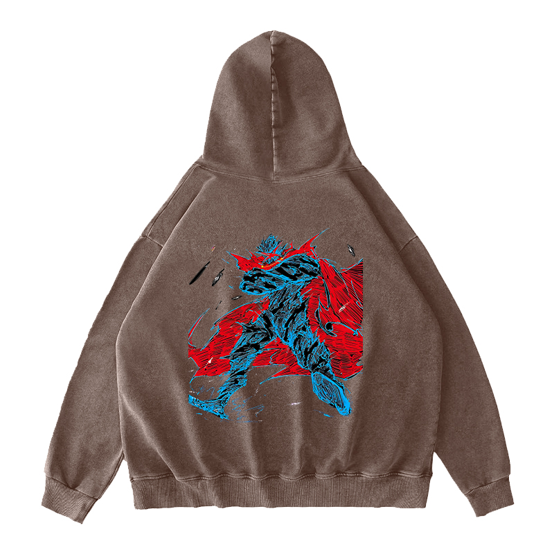 Gurren Lagann Unisex Washed Hoodie