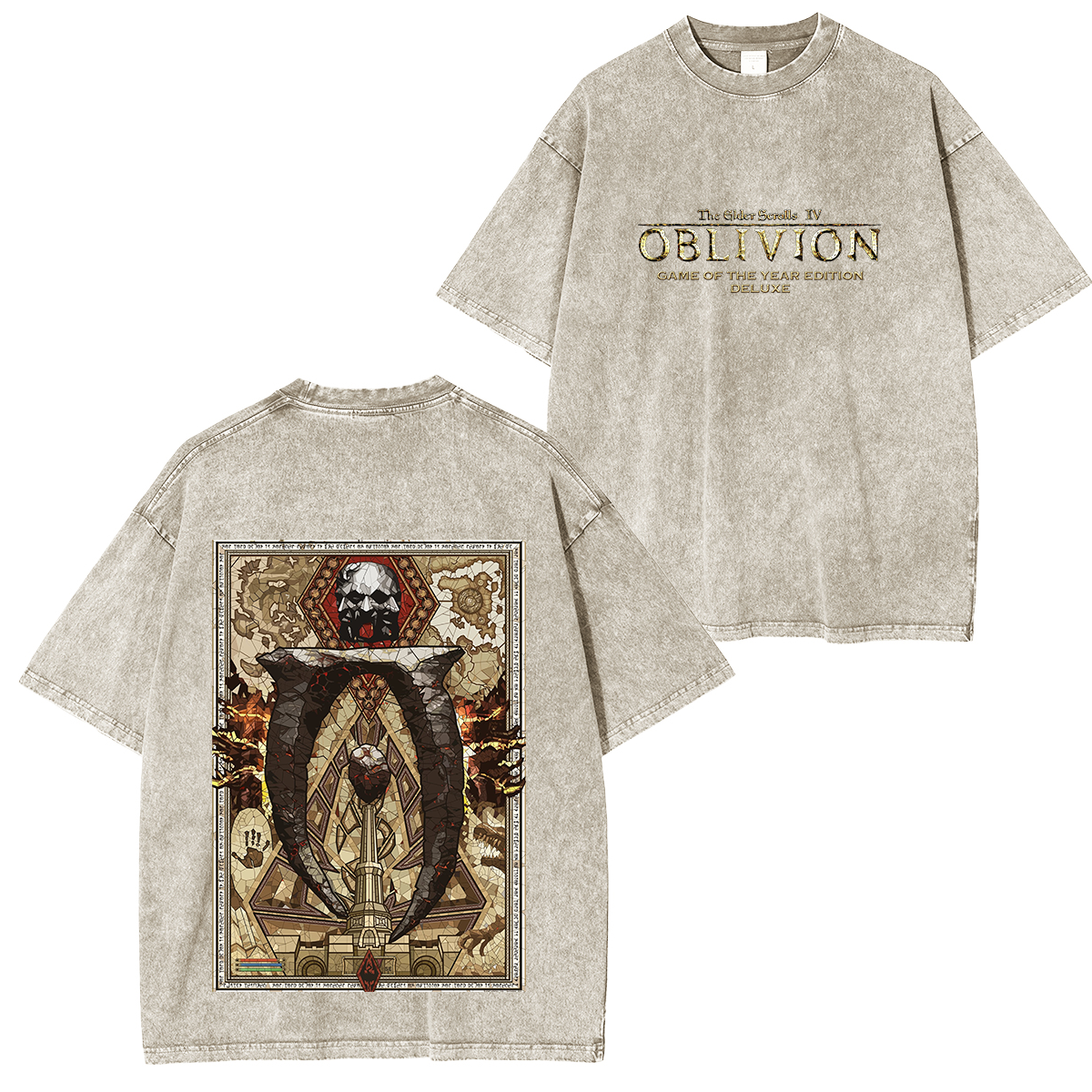 The Elder Scrolls IV Obilivion Remastered Vintage Washed Unisex T-Shirt