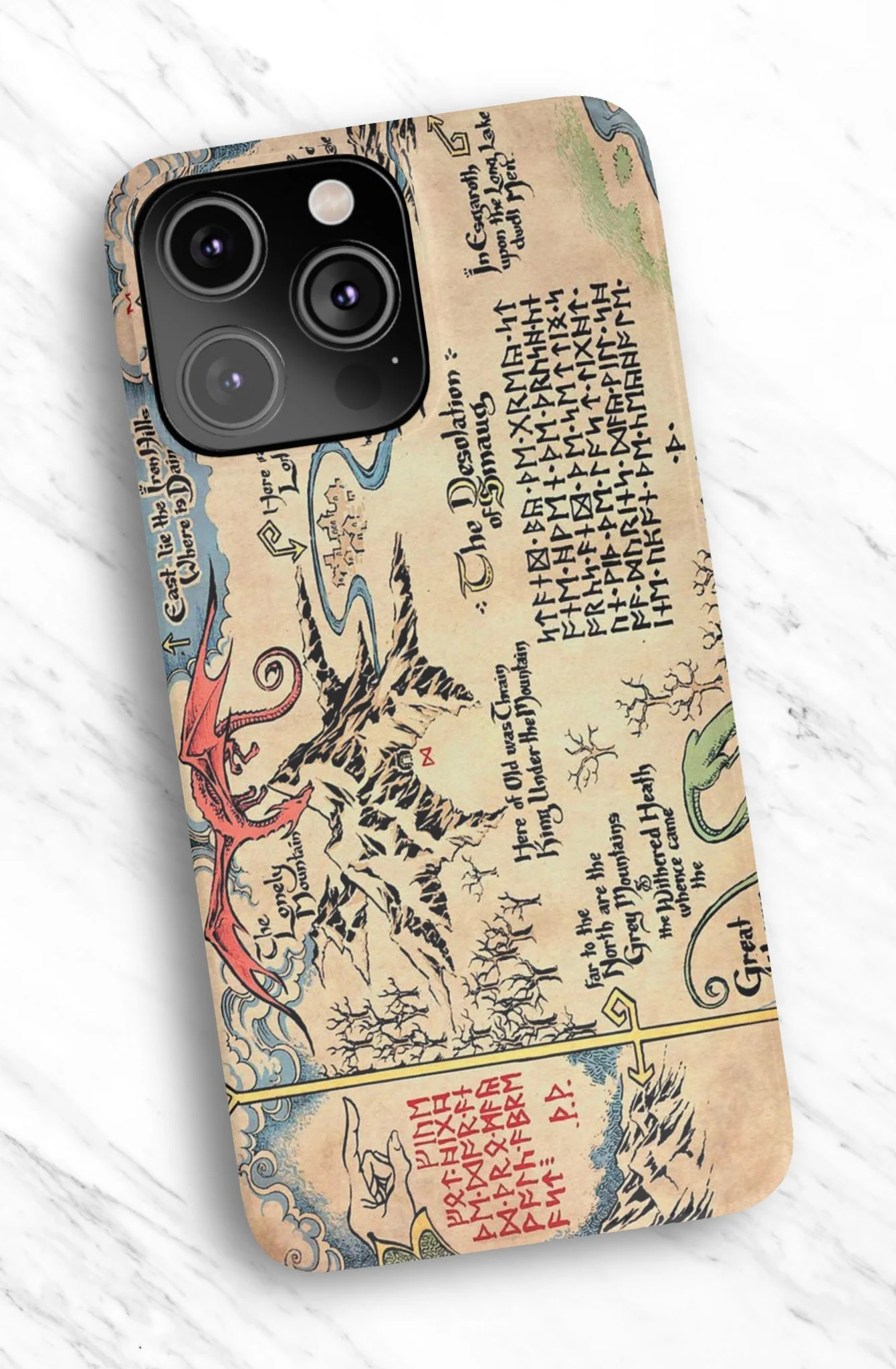 Hobbit Map Lord of the Rings Phone Case