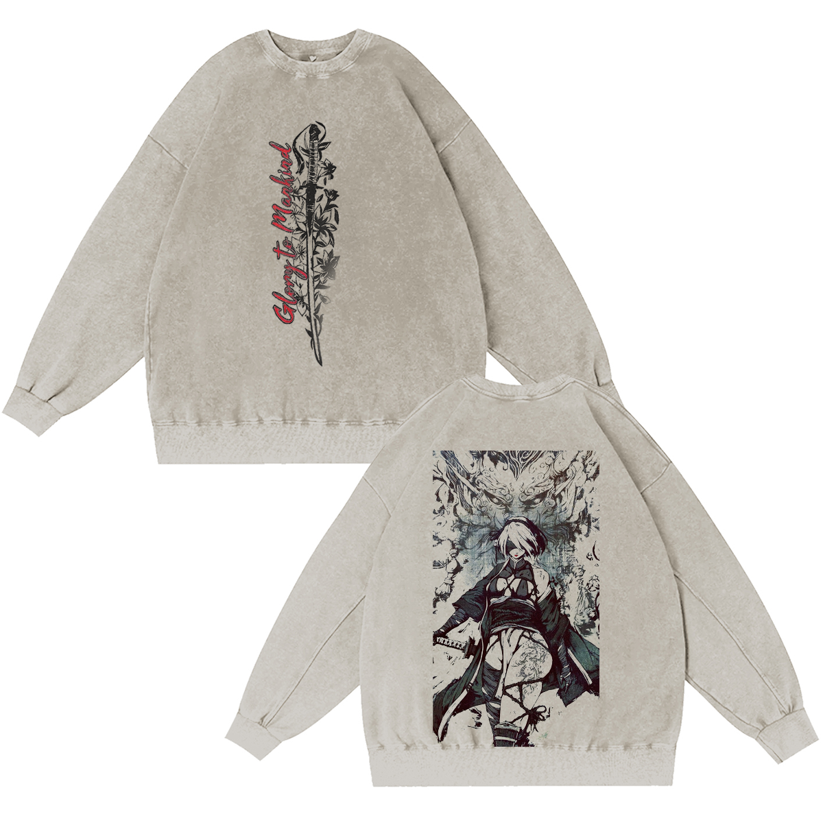 NieR: Automata Vintage Washed T-shirt/Crewneck/Hoodie