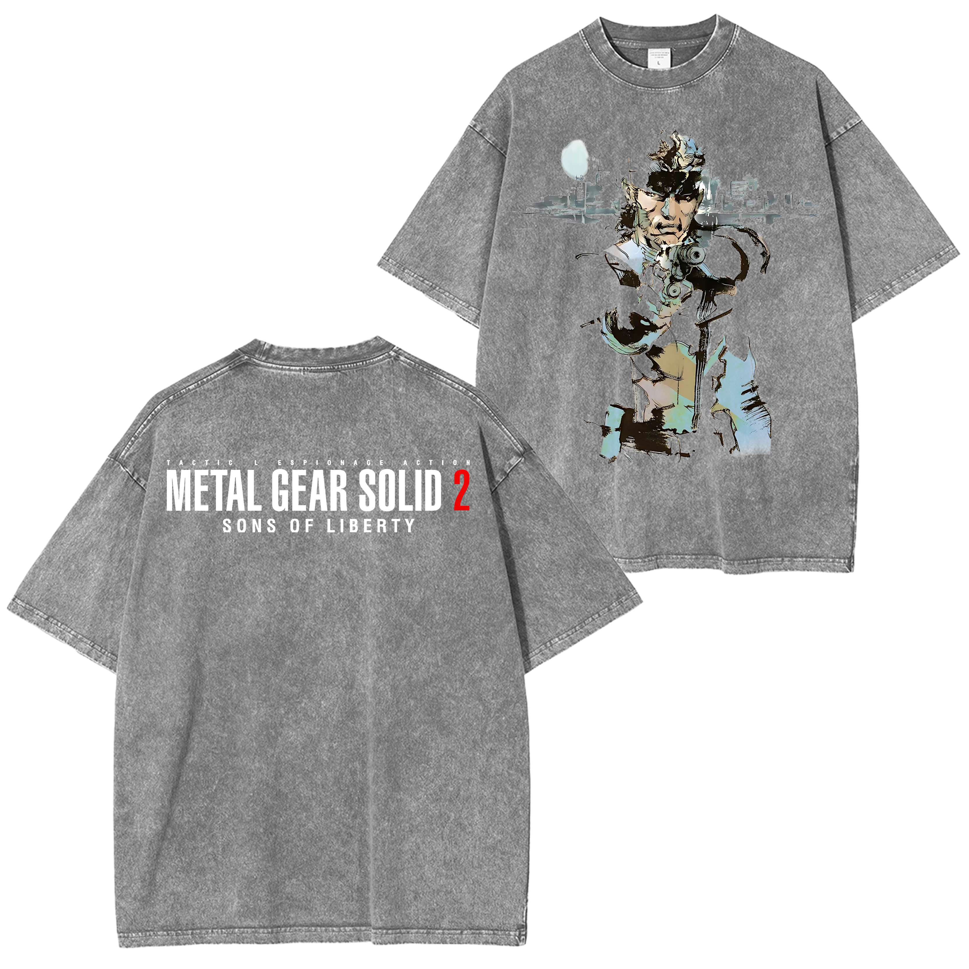 Metal Gear Solid 2: Sons of Liberty Unisex Washed T-Shirt