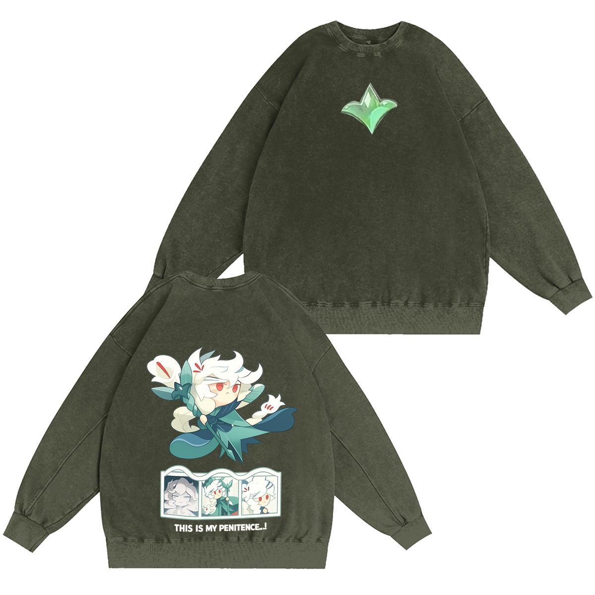 White Lily Cookie Unisex Washed T-shirt/Crewneck/Hoodie