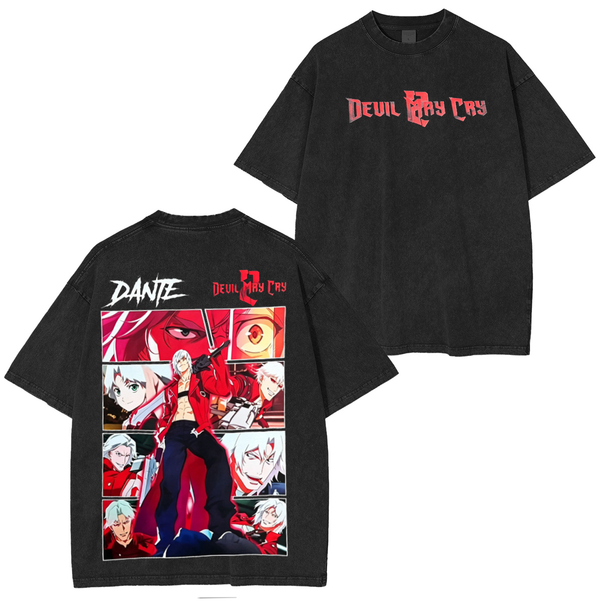 [Copy]Dante and Lady on Devil May Cry 2 Washed T-shirt/Crewneck/Hoodie