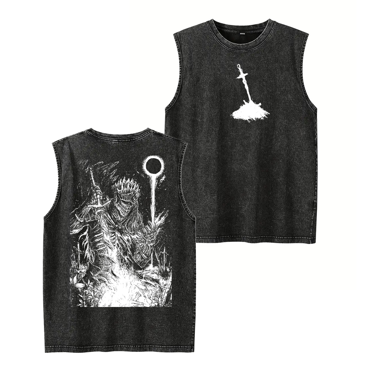 Dark Soul v2 Unisex Washed Tank Top