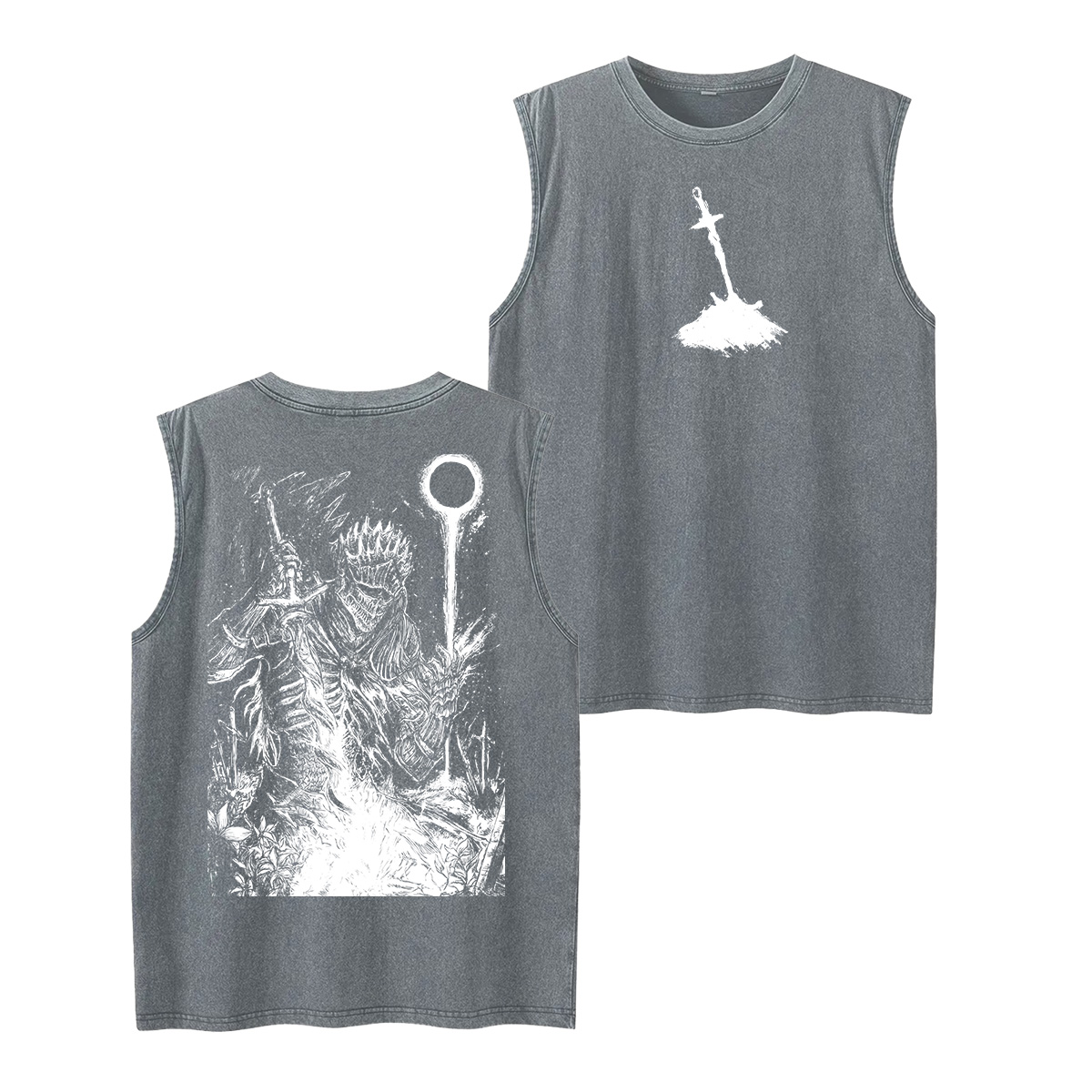 Dark Soul v2 Unisex Washed Tank Top