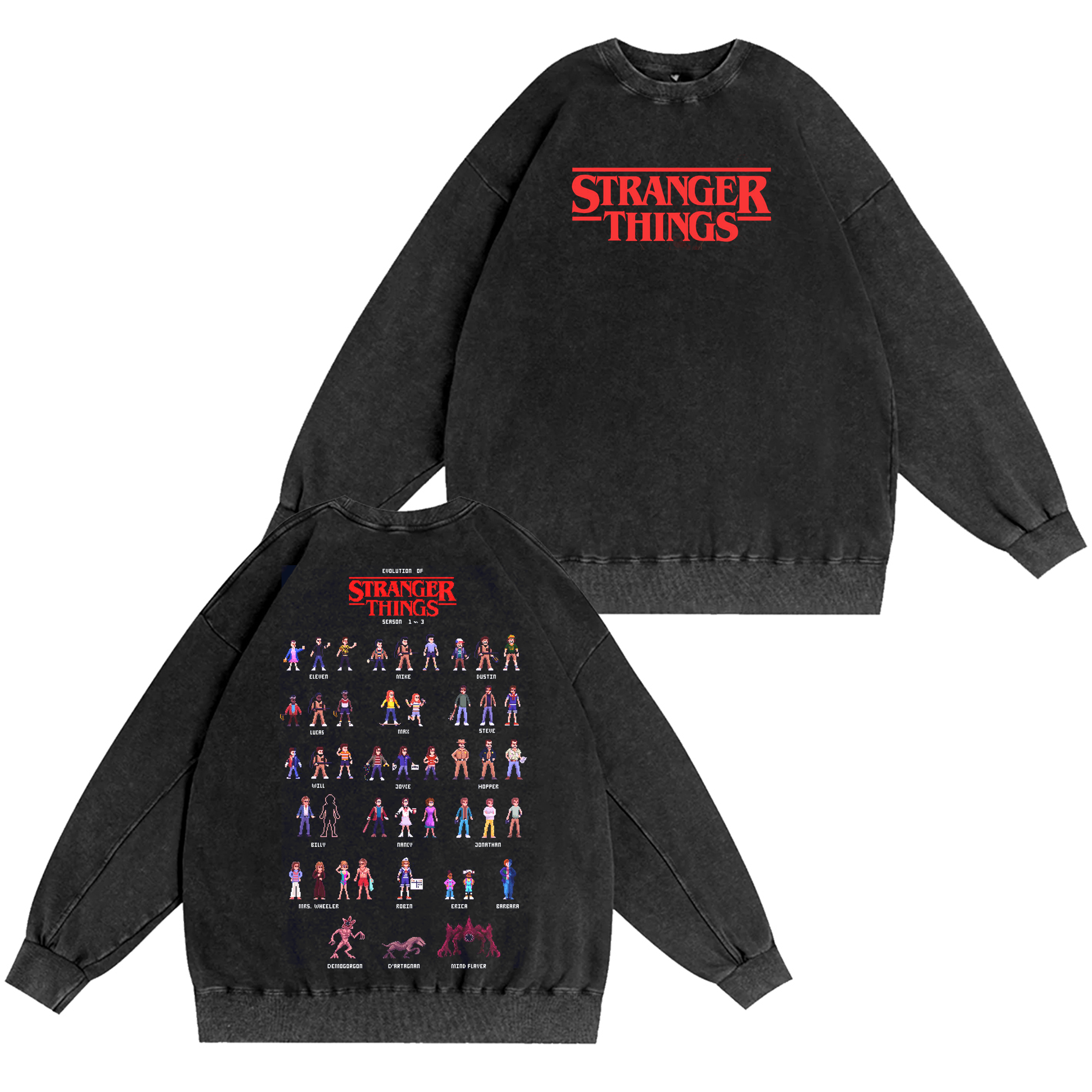Stranger Things 5 Unisex  Washed T-shirt/Crewneck/Hoodie
