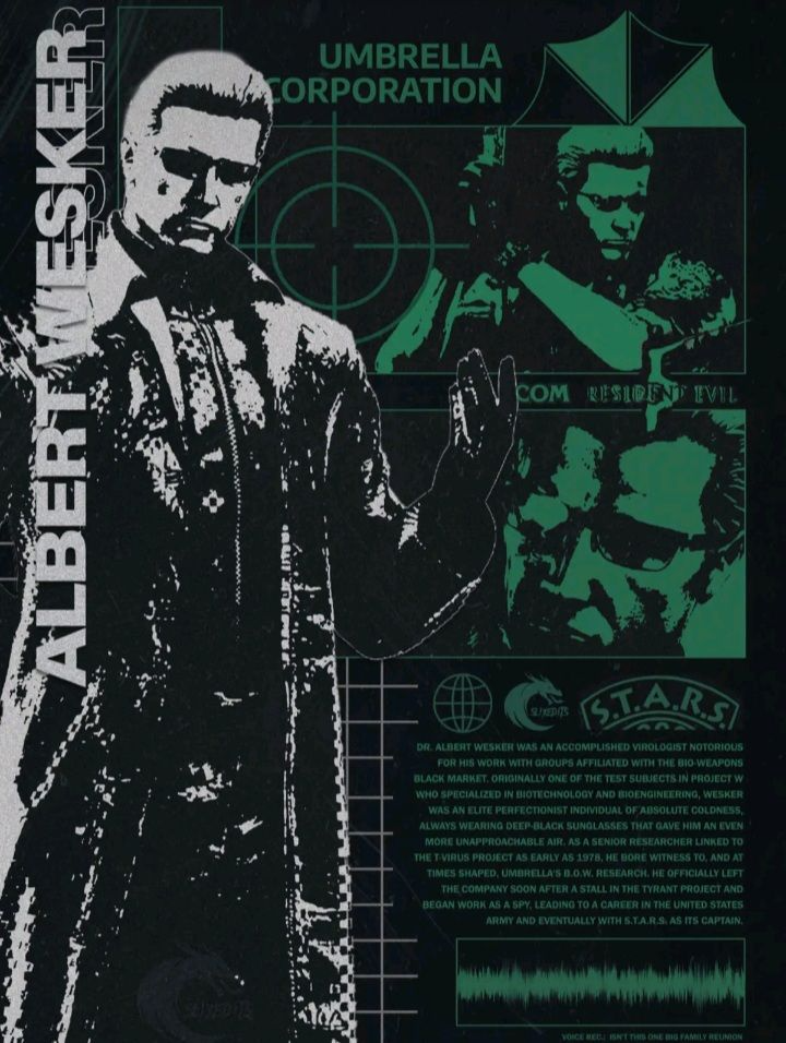 Albert Wesker 40 Oz Tumbler Cup