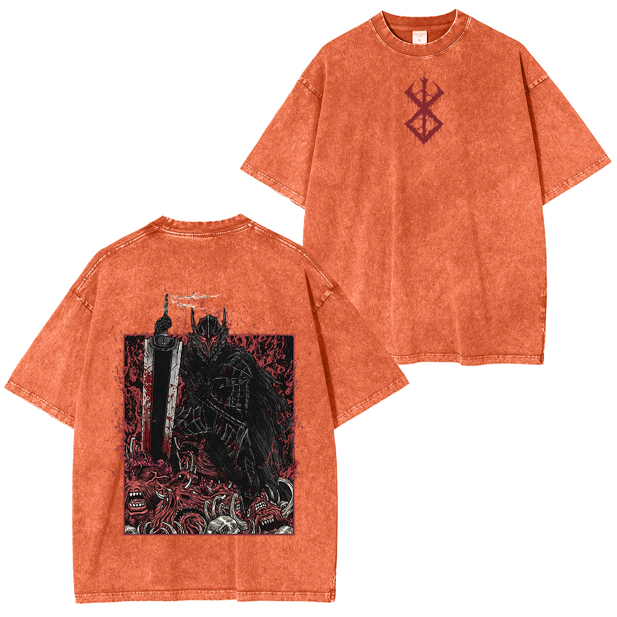 Guts Cursed Armor Grim Unisex Washed T-Shirt