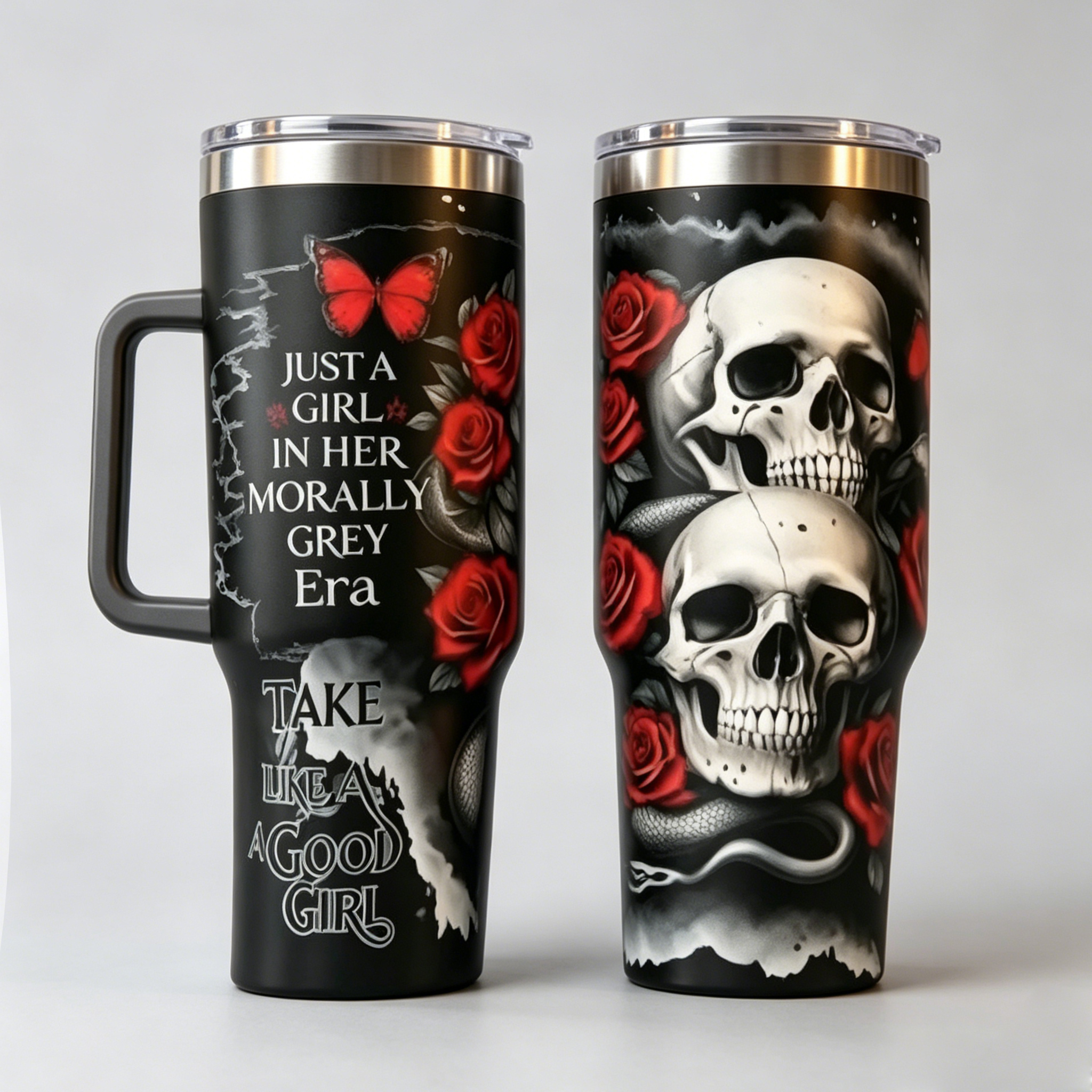Morally Grey Dark Romance 40 Oz Tumbler Cup