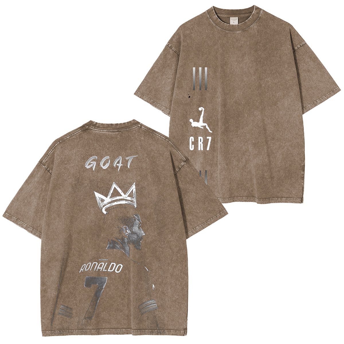 CR7 — The GOAT Washed T-shirt/Crewneck/Hoodie